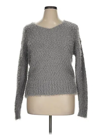 Pre-owned Knox Rose Pullover Sweater In Gray