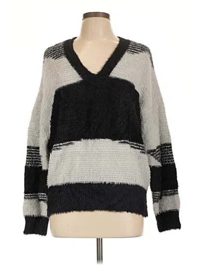 Pre-owned Knox Rose Pullover Sweater In Gray