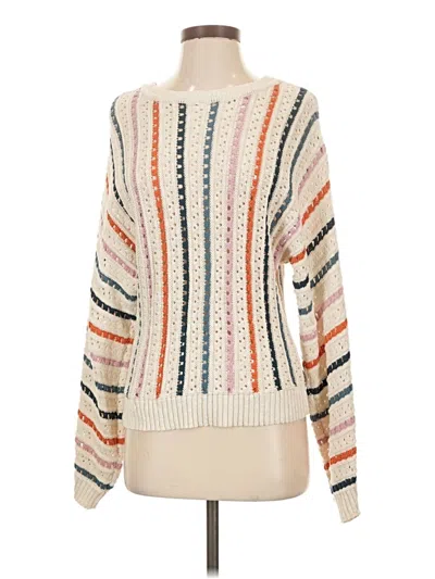 Pre-owned Knox Rose Pullover Sweater In Ivory