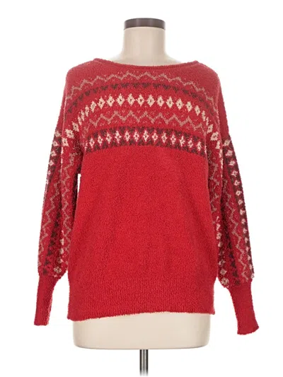 Pre-owned Knox Rose Pullover Sweater In Red