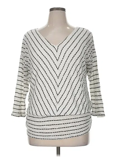 Pre-owned Knox Rose Pullover Sweater In Silver