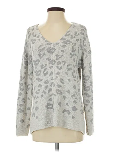 Pre-owned Knox Rose Pullover Sweater In Silver