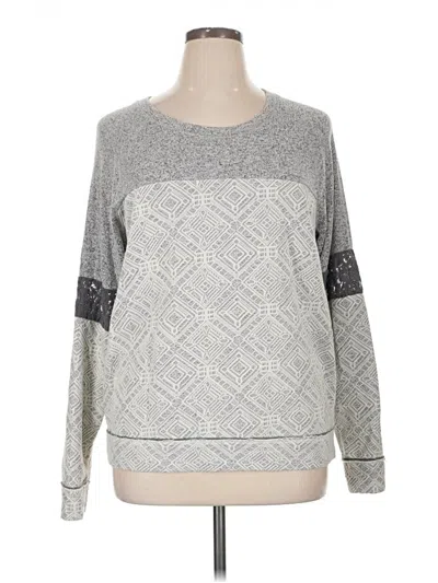 Pre-owned Knox Rose Pullover Sweater In Silver
