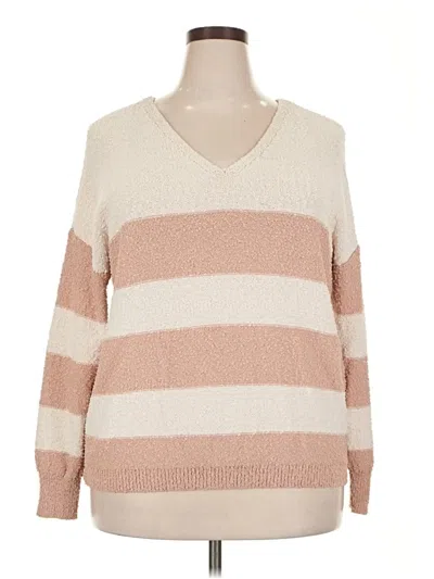 Pre-owned Knox Rose Pullover Sweater In Tan