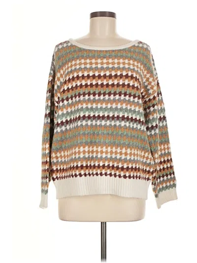 Pre-owned Knox Rose Pullover Sweater In Tan