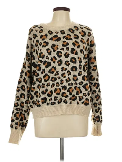 Pre-owned Knox Rose Pullover Sweater In Tan