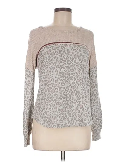 Pre-owned Knox Rose Pullover Sweater In Tan