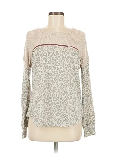 Pre-owned Knox Rose Pullover Sweater In White