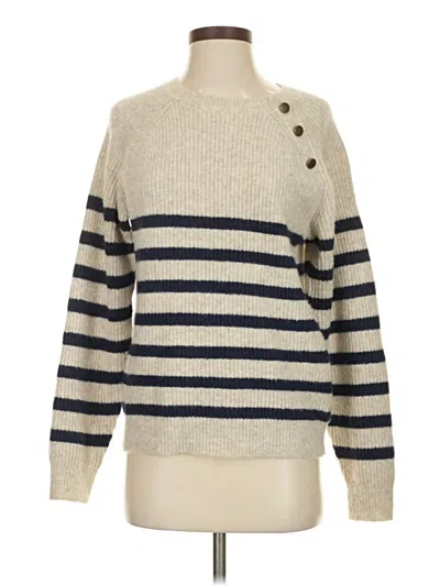 Pre-owned Knox Rose Pullover Sweater In White