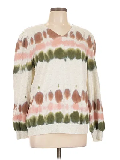 Pre-owned Knox Rose Pullover Sweater In White