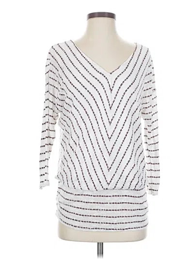 Pre-owned Knox Rose Pullover Sweater In White