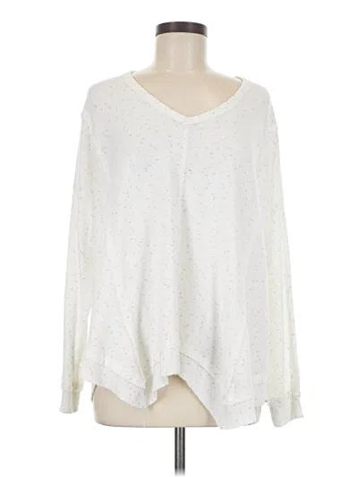 Pre-owned Knox Rose Pullover Sweater In White