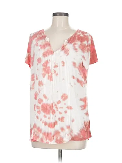 Pre-owned Knox Rose Short Sleeve Blouse In Pink