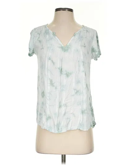 Pre-owned Knox Rose Short Sleeve Blouse In Teal