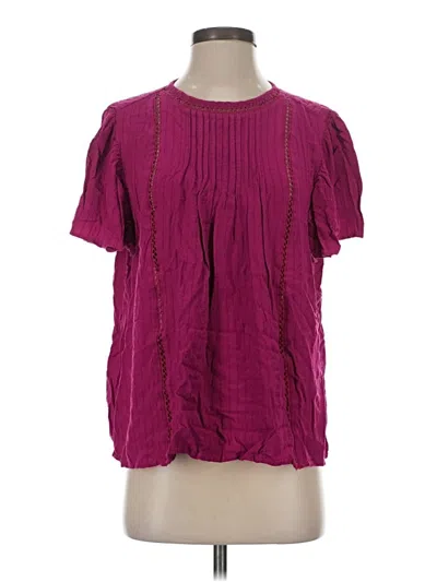 Pre-owned Knox Rose Short Sleeve T-shirt In Burgundy