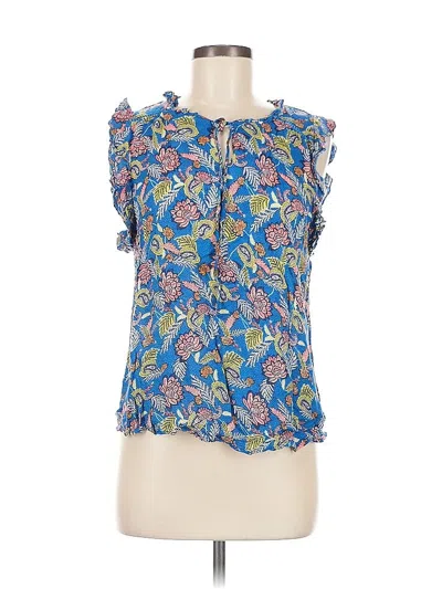 Pre-owned Knox Rose Sleeveless Blouse In Blue