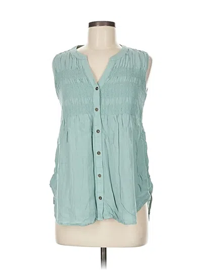 Pre-owned Knox Rose Sleeveless Blouse In Blue