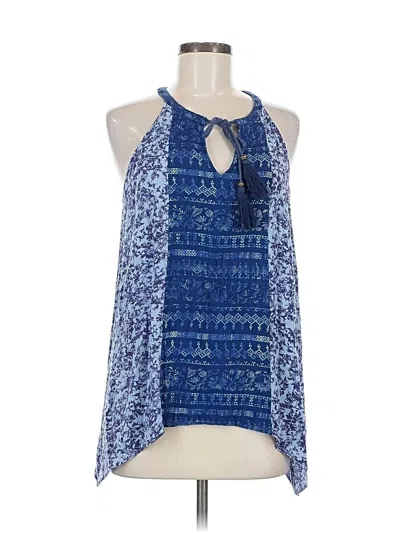 Pre-owned Knox Rose Sleeveless Blouse In Blue