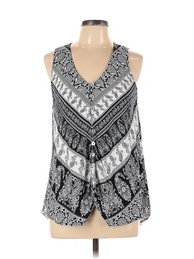 Pre-owned Knox Rose Sleeveless Blouse In Gray
