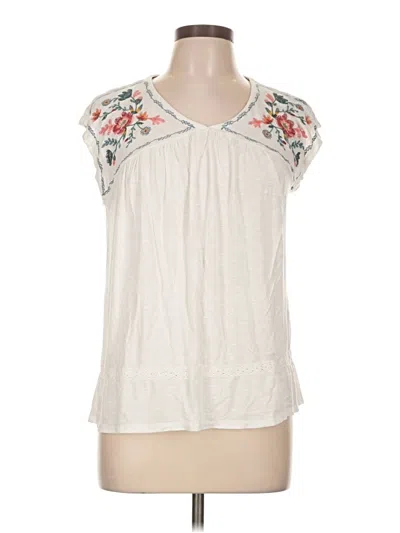 Pre-owned Knox Rose Sleeveless Blouse In Ivory