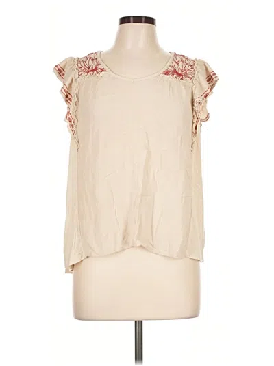 Pre-owned Knox Rose Sleeveless Blouse In Ivory