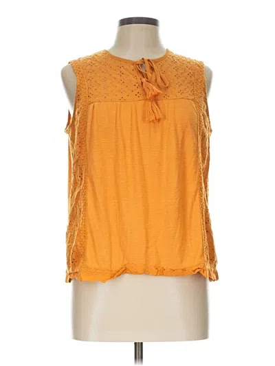 Pre-owned Knox Rose Sleeveless Blouse In Orange