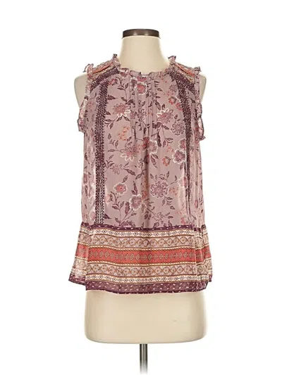 Pre-owned Knox Rose Sleeveless Blouse In Purple