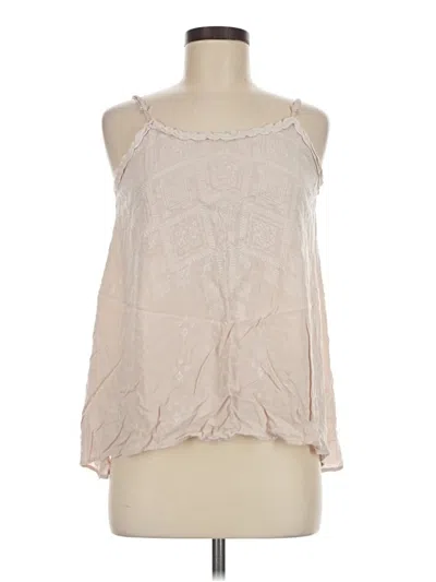 Pre-owned Knox Rose Sleeveless Blouse In Tan