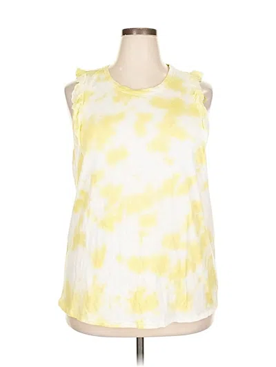 Pre-owned Knox Rose Sleeveless Blouse In Yellow