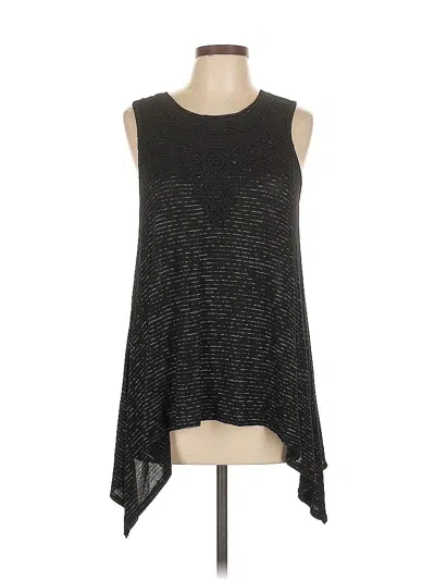 Pre-owned Knox Rose Sleeveless Top Black Scoop Neck Tops