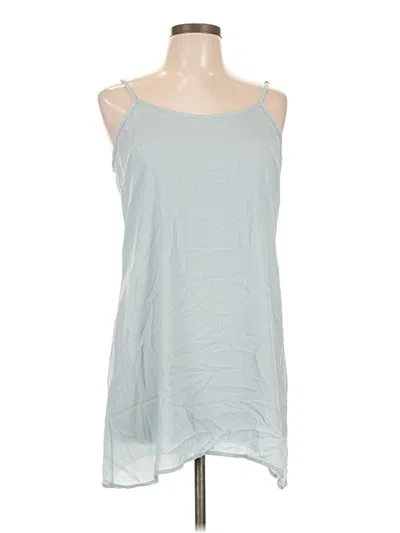 Pre-owned Knox Rose Sleeveless Top Blue Scoop Neck Tops