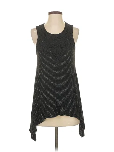 Pre-owned Knox Rose Sleeveless Top Gray Halter Neckline Tops
