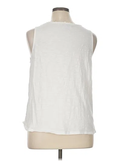 Pre-owned Knox Rose Sleeveless Top White Halter Neckline Tops