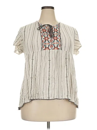 Pre-owned Knox Rose Sleeveless T-shirt In Ivory