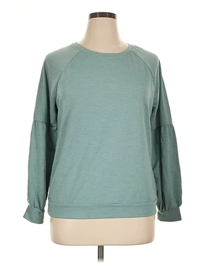 Pre-owned Knox Rose Sweatshirt In Teal