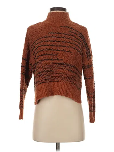 Pre-owned Knox Rose Turtleneck Sweater In Brown