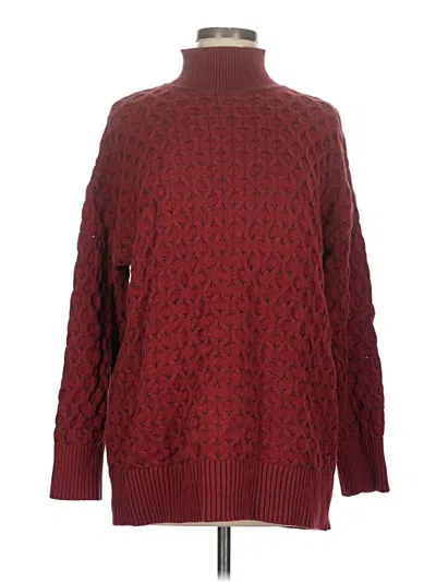 Pre-owned Knox Rose Turtleneck Sweater In Burgundy