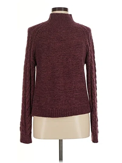 Pre-owned Knox Rose Turtleneck Sweater In Burgundy