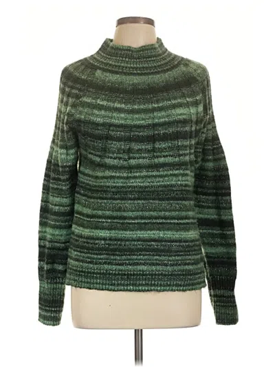 Pre-owned Knox Rose Turtleneck Sweater In Green