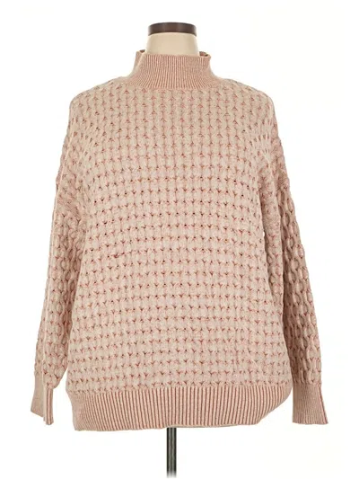 Pre-owned Knox Rose Turtleneck Sweater In Tan