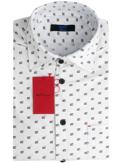 Pre-owned Knt Kiton Shirt Pa Ea Size 16.5 Us 42.5 Eu L Skx53 In White