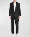 KNT MEN'S WOOL TONAL STRIPE DOUBLE-BREASTED SUIT