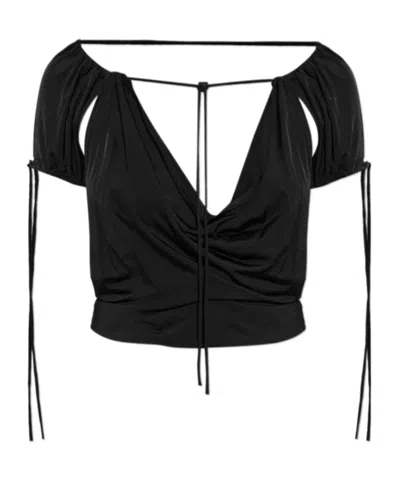 Knwls Backless Top In Black