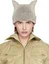 Knwls Beige & Black Precious Beanie In Pepper