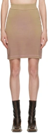 Knwls Beige Crng Midi Skirt In Greige