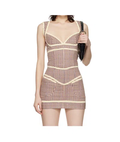 Knwls Beige Neo Bustier Top In Purple