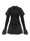 Knwls Deconstructed Dress In Black