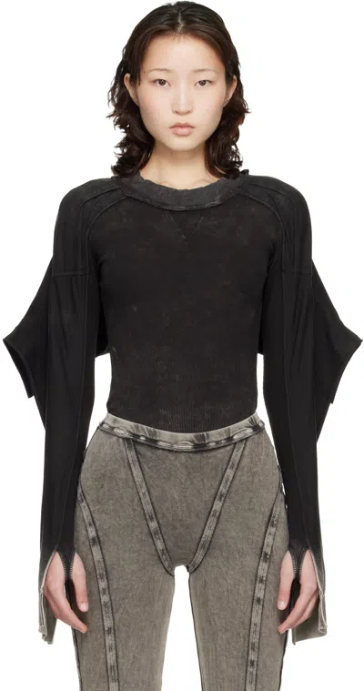 Knwls Black Bellona Leotard Bodysuit