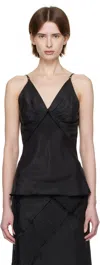 Knwls Black Elisir Slip Tank Top In Black
