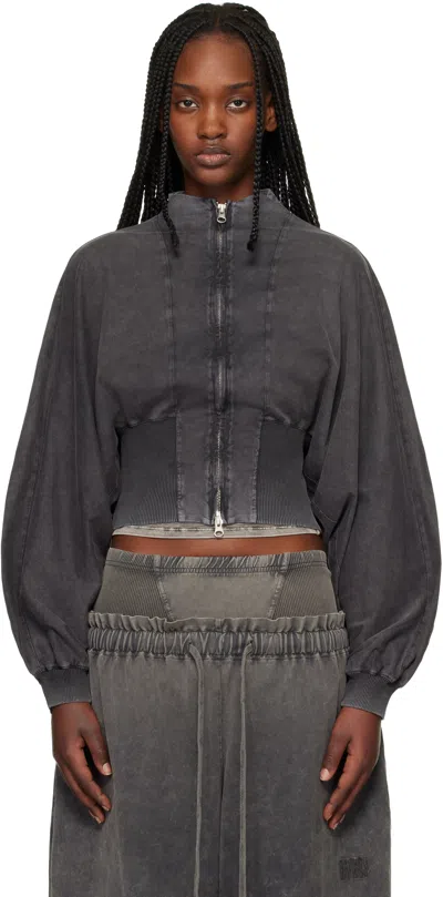 Knwls Black Haze Zip-up Sweatshirt